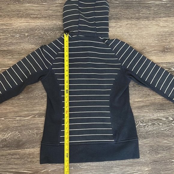 Lululemon Striped Navy Scuba Jacket Size 10 - Picture 6 of 9